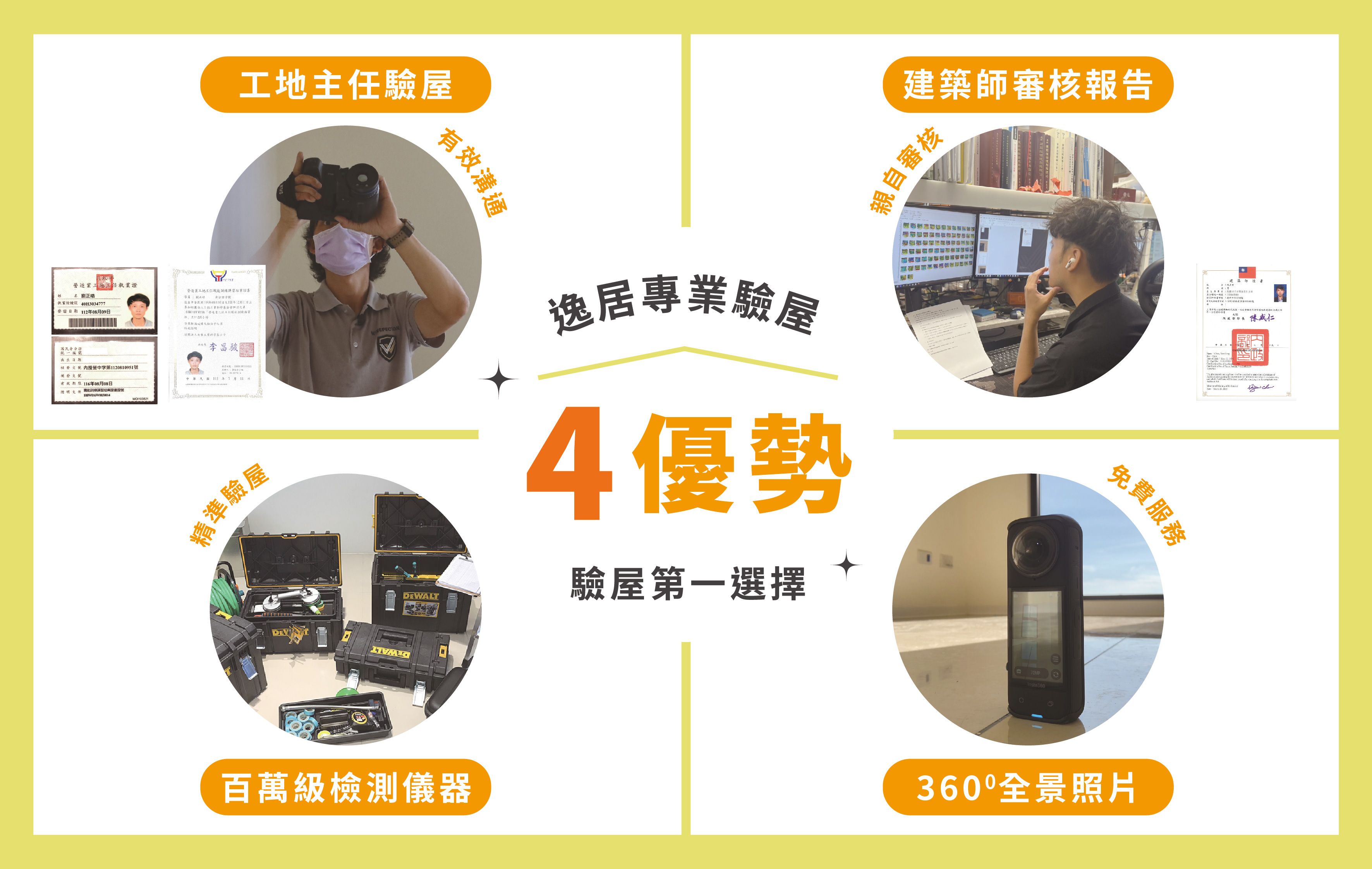 專業驗屋推薦|工地主任驗屋+建築師審核|台中桃園全台服務